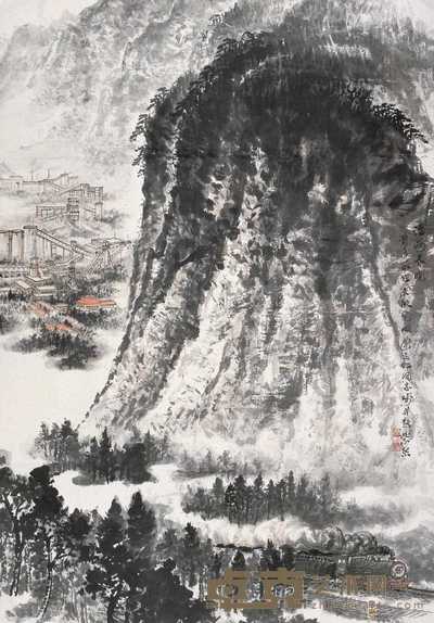 魏紫熙 淮海春晓 立轴 133×92cm